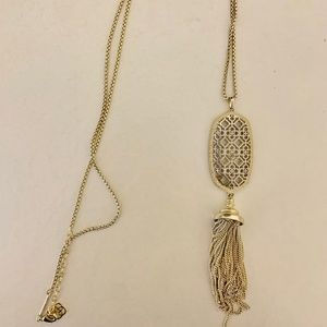 Kendra Scott Gold and Silver Long Necklace